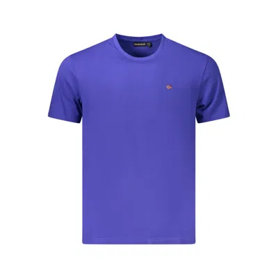 Napapijri Blue Cotton Men T-shirt
