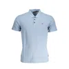 Napapijri Blue Cotton Polo Shirt In Blue