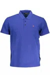 NAPAPIJRI BLUE COTTON POLO SHIRT