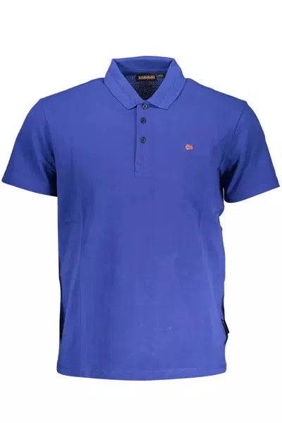 Napapijri Blue Cotton Polo Shirt