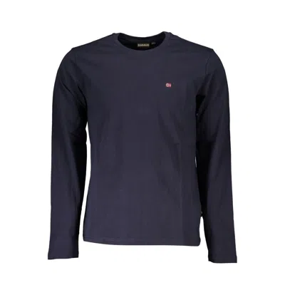 Napapijri Logo-detail Long-sleeved T-shirt In Blue