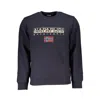 Napapijri Blue Cotton Sweater In Blue