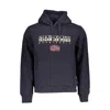 Napapijri Blue Cotton Men Sweater In Blue