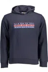 Napapijri Blue Cotton Men Sweater In Blue