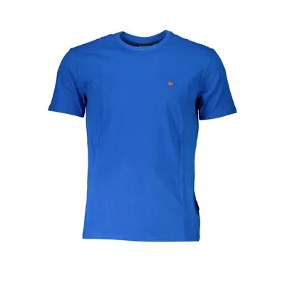 NAPAPIJRI BLUE COTTON T-SHIRT