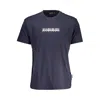 Napapijri Blue Cotton T-shirt In Blue