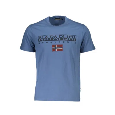 Napapijri Blue Cotton T-shirt