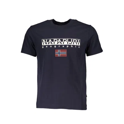 Napapijri Blue Cotton T-shirt In Black