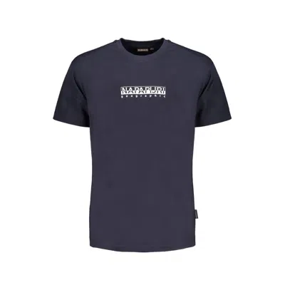 Napapijri Blue Cotton T-shirt In Purple