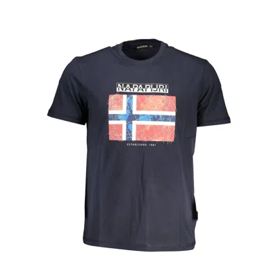 Napapijri Blue Cotton T-shirt