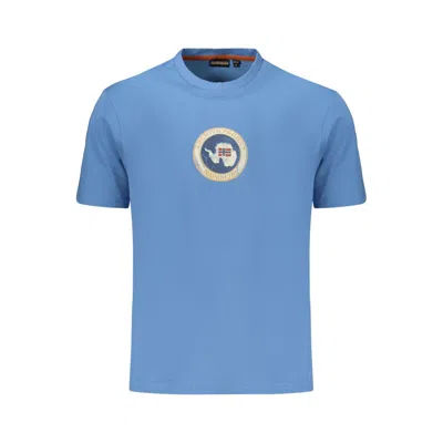 Napapijri Blue Cotton T-shirt