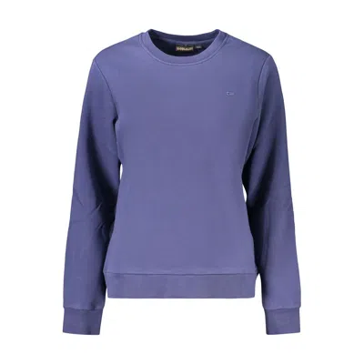 Napapijri Blue Cotton Women's Sweatshirt In Purple