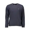 Napapijri Elegant Black Long Sleeved Crew Neck Sweatshirt In Blue