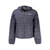 Napapijri Blue Polyamide Men's Jacket In Blue