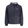 Napapijri Blue Polyamide Men's Jacket In Blue