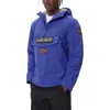 Napapijri Blue Polyamide Shell Jacket In Multi