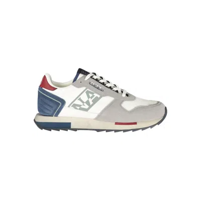 Napapijri Blue Polyester Athletic Sneakers In Gray