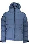 Napapijri Blue Polyester Men Jacket In Blue