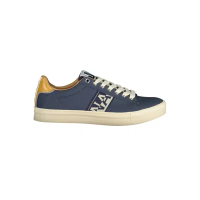 Napapijri Logo-print Canvas Sneakers In Blue