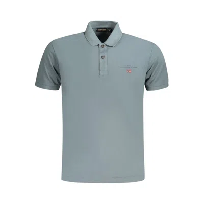 NAPAPIJRI BROWN COTTON MEN POLO SHIRT