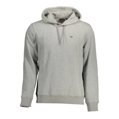Napapijri Brown Cotton Men Sweater In Gray