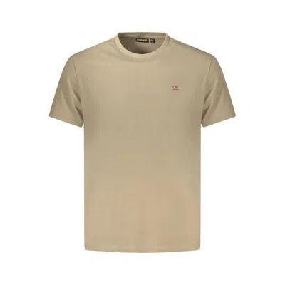 Napapijri Brown Cotton Men T-shirt