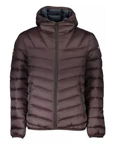 Pre-owned Napapijri Brown Polyamide Hooded Jacket - Jackets -size Xs