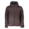 Napapijri Man Down Jacket Dark Brown Size Xl Polyamide
