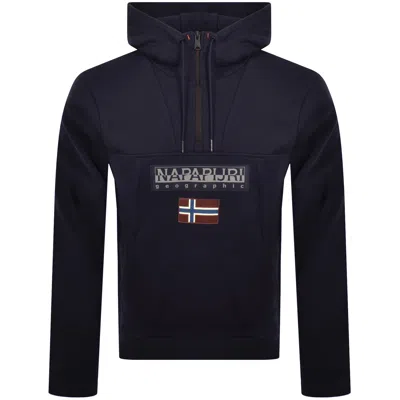 Napapijri Burgee Hzh 2.0 Hoodie Navy In Blue