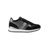 Napapijri Chic Black Lace-up Sneakers With Contrast Detail