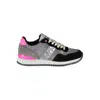 Napapijri Chic Gray Contrast Lace-up Sneakers