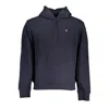 Napapijri Sleek Black Cotton Hooded Sweatshirt In Black