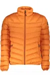 Napapijri Orange Polyamide Men Jacket In Orange