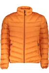 Napapijri Orange Polyamide Men Jacket In Orange