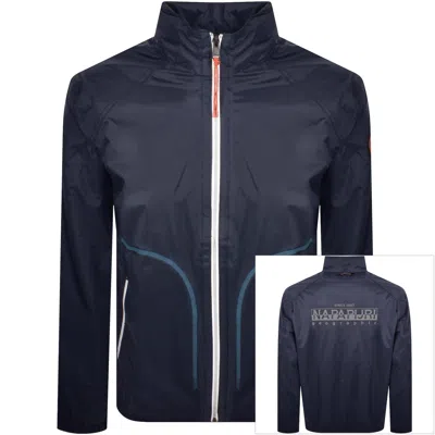 Napapijri Cloudy Windbreaker Jacket Blue Marine In Navy