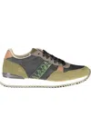 Napapijri Green Polyester Men Sneaker In Grey
