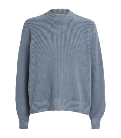 Napapijri Cotton-blend Rignano Sweater In Grey