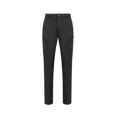 Napapijri Cotton Canvas Cargo Pants In Black