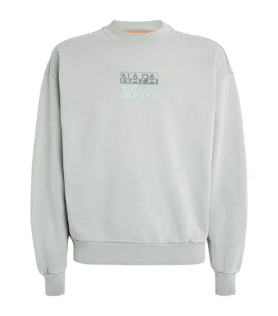 Napapijri Cotton Cortona Sweatshirt In Green
