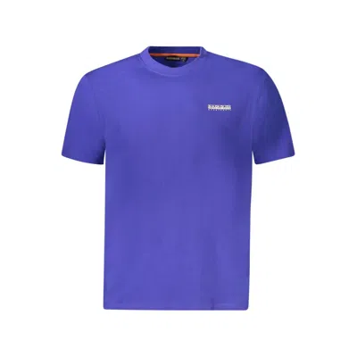 Napapijri Blue Cotton Men T-shirt