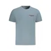 Napapijri Gray Cotton Men T-shirt In Grey