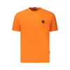 Napapijri Orange Cotton Men T-shirt In Yellow