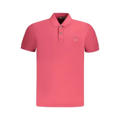 Napapijri Cotton Men Polo Men's Shirt In Red