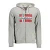 Napapijri Gray Cotton Sweater In Gray
