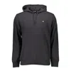 Napapijri Sleek Black Cotton Hooded Sweatshirt In Black
