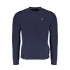 Napapijri Blue Cotton Sweater In Blue