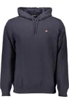 Napapijri Blue Organic Cotton Men Sweater In Blue