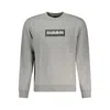 Napapijri Gray Cotton Sweater In Grey