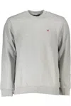 Napapijri Brown Cotton Men Sweater In Grey