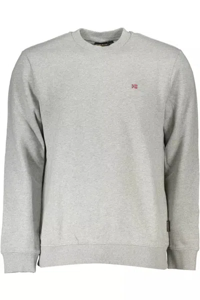 Napapijri Cotton Men's Sweater In Grey